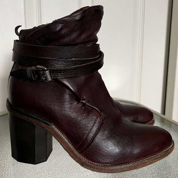 A.S.98 Dark Brown Ankle Boots - Picture 1 of 16